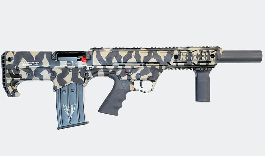 Pro Bullpup Semi-Automatic 12 Gauge Shotgun, Distressed Red