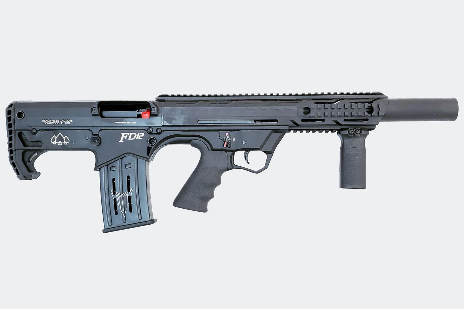 BuLLBuLL クォーツアラーム Pro Bullpup 12 Gauge Semiautomatic Shotgun, Black - Black Aces