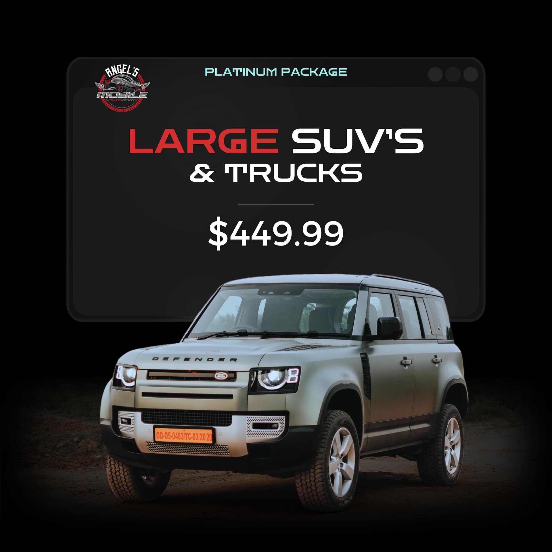 Platinum LARGE SUV/TRUCKS