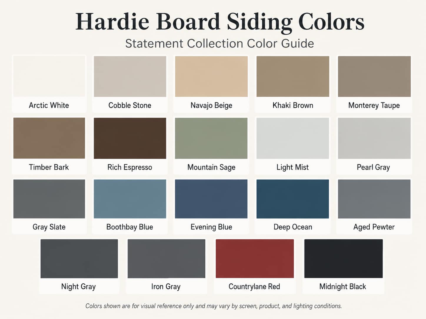 hardie board colors