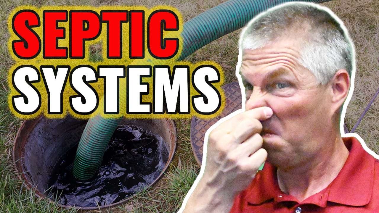 Chuck holding his nose. Septic Systems title