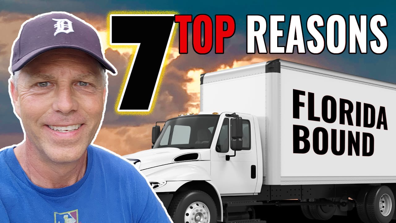 Moving van Florida bound with 7 reasons