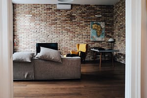 interior painters in Orlando decorate brick walls