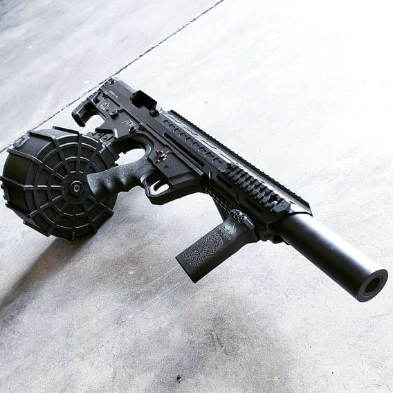 Pro Series Bullpup (Semiautomatic) in Black + 20 round drum