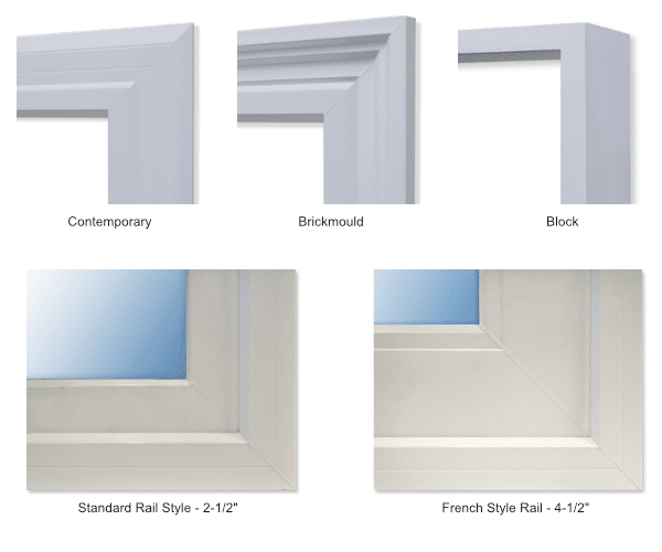 Frame Options and Rail Styles