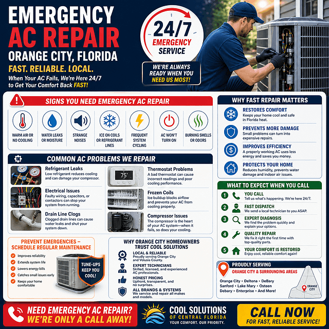 emergency residential ac repair orange city florida