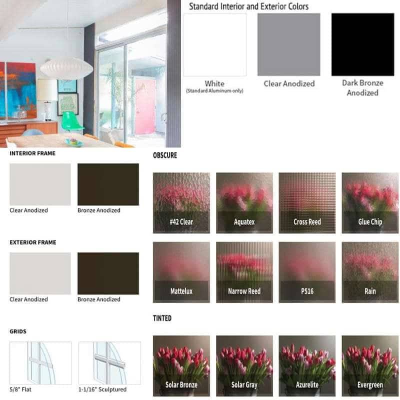 Aluminum Door Styles and Colors