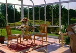 Glass Sunroom Interior View